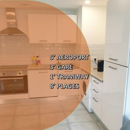Appartements Renove 2023 Proche Aeroport 5Min, Gare Sncf 2 Min, Tramway Au Pied De L'Immeuble , Parking Possible, Renovated Apartments 2023 Near The Airport 5 Min, Train Station 2 Min, Tram Next To The Building 1 Min, Parking Possible Nice Exterior photo